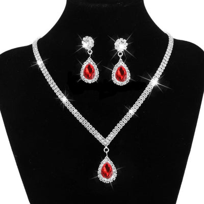 Bridal jewelry set view 4