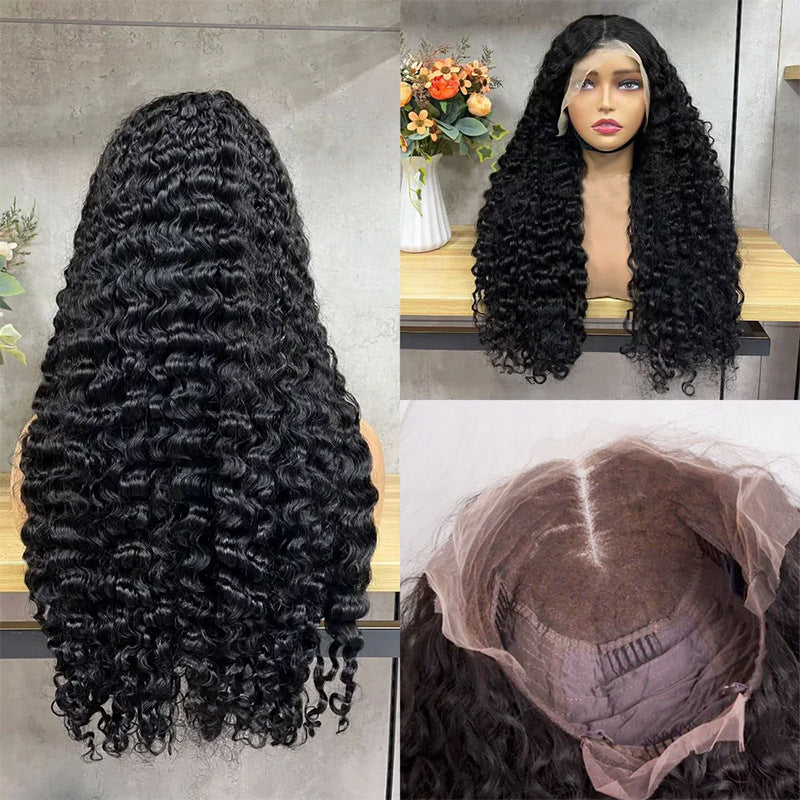 Burmese Curly Glueless Wig Human Hair SDD
