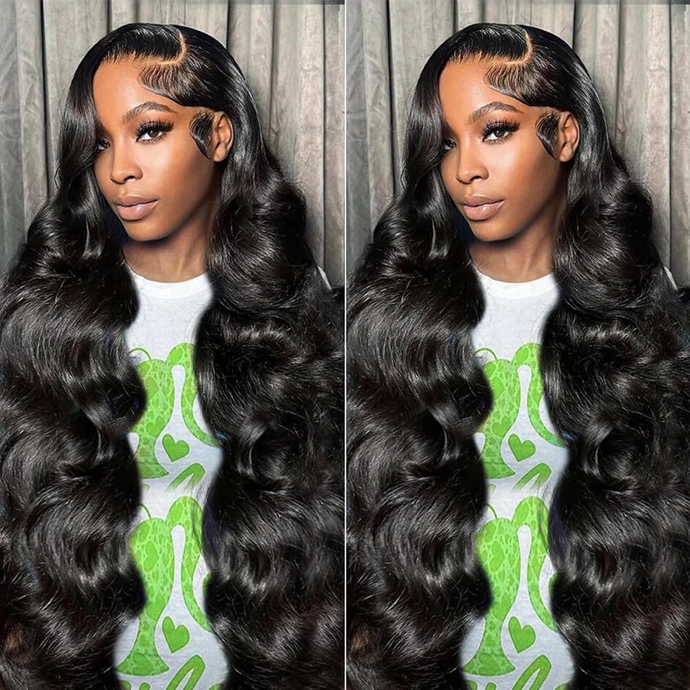 13x6 Lace Front Human Hair Wig Natural Color, Body Wave, Density view 5