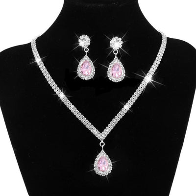 Bridal jewelry set view 3