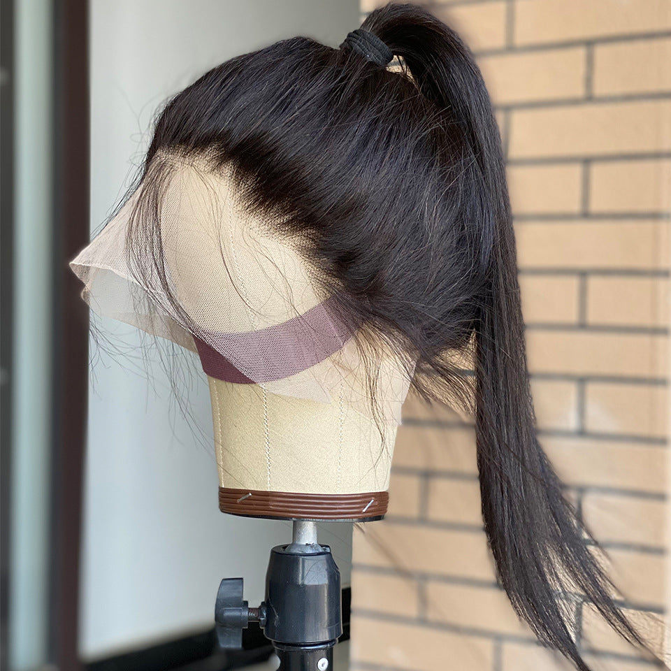360 Lace Frontal Human Hair Wigs Full Head Wig Real Hair Front Lace view 3