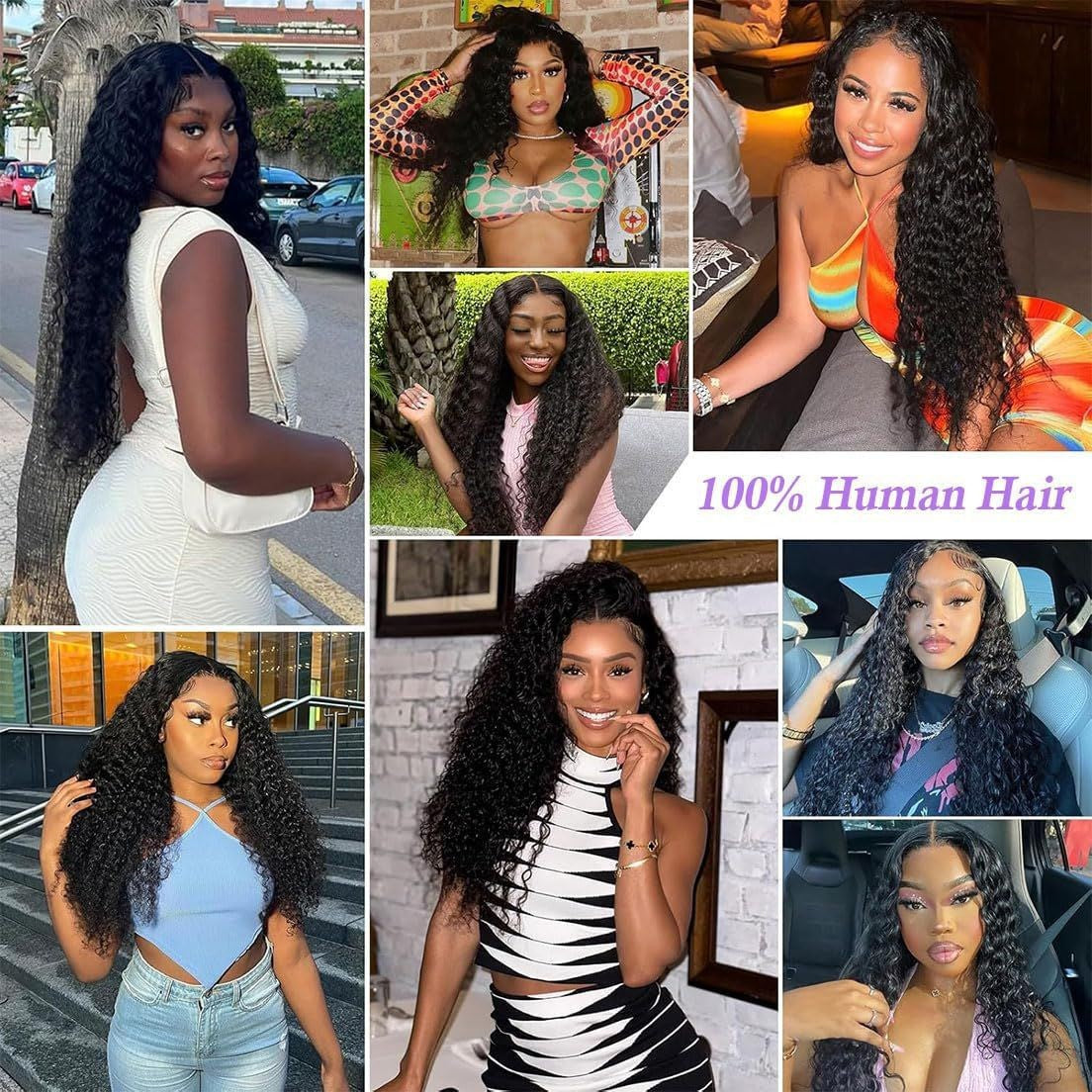 Deep Wave Lace Front Wig For Women view 4