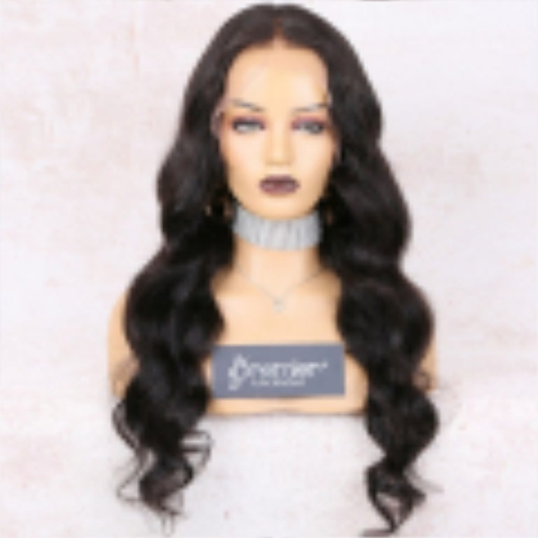 13x5 Lace Front Body Wave Middle Part Human Hair Wig Natural Color  Density view 3