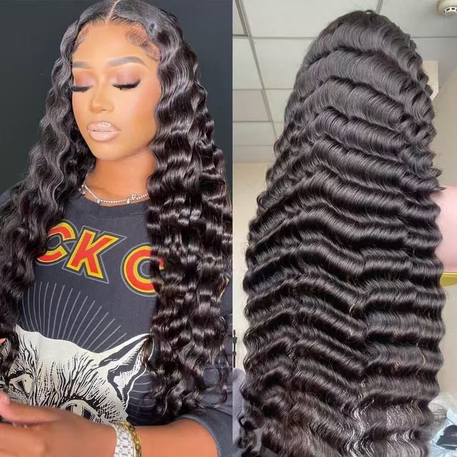 Deep Wave Lace Front Wig For Women