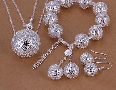 Exquisite Jewelry Silver-plated Three-dimensional Ball Pendant Jewelry view 5