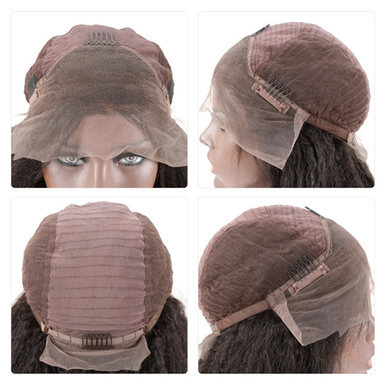 13X4 front lace hair cover false hair view 5