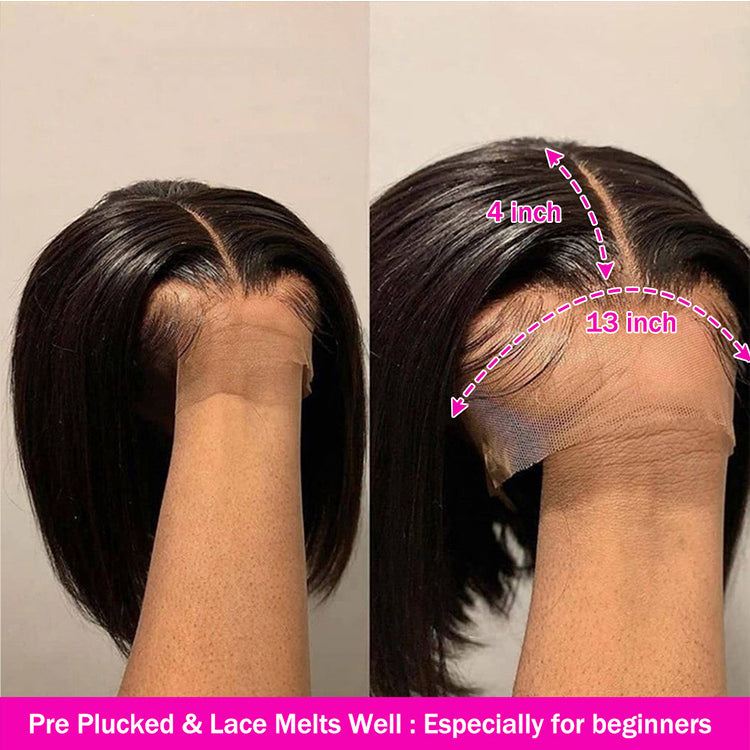 13x4 Lace Frontal Bob Straight Wig  Human Hair view 5