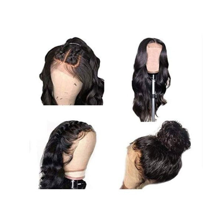 4x4 Lace Closure Wig Human Hair Natural Color Body Wave Density view 3