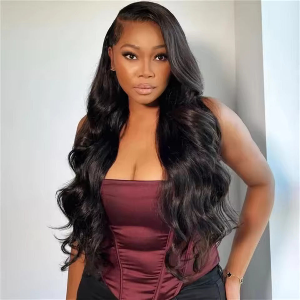 4x6 Lace Closure Wig Human Hair Natural Color Body Wave view 5
