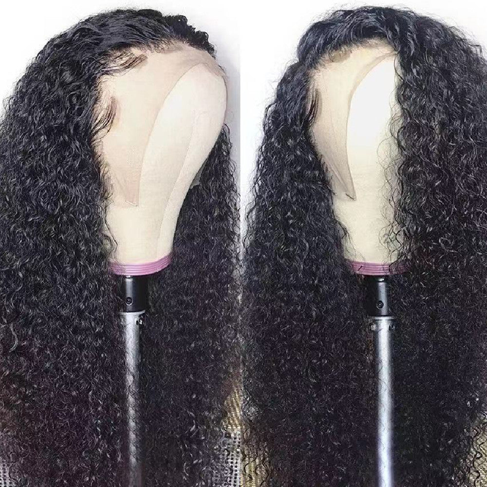 Afro-American Women's Curly Hair Is Parted view 3