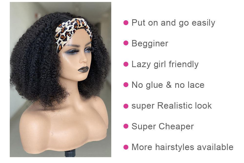 Black Women Non-Glue Human Hair Silk Curly Wig view 4