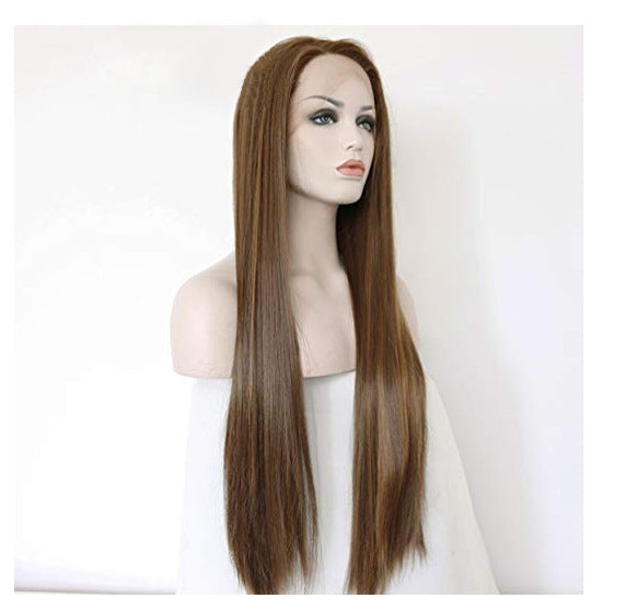 Brown hair is naturally straight view 3