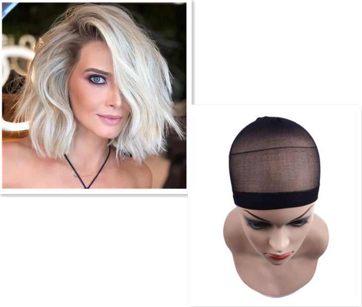 European and American ladies short curly hair view 5