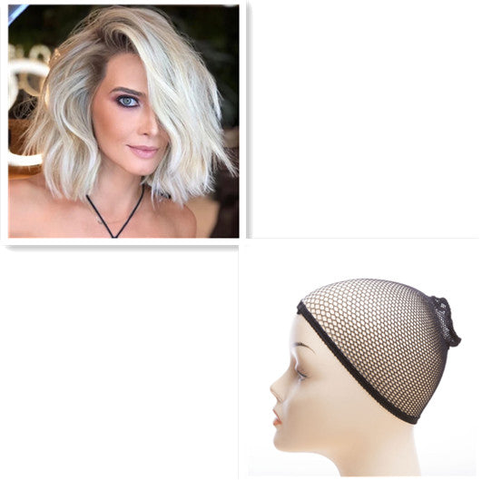 European and American ladies short curly hair view 3