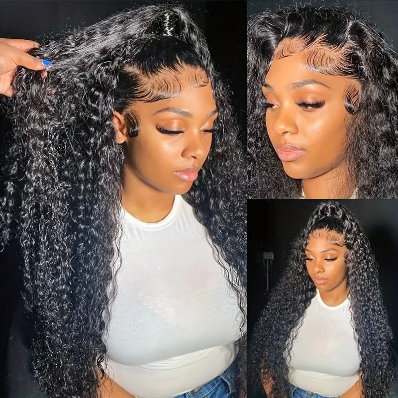 Fashion Front Lace Wigs With Small Curly Hair African Natural & Fluffy Chemical Fiber