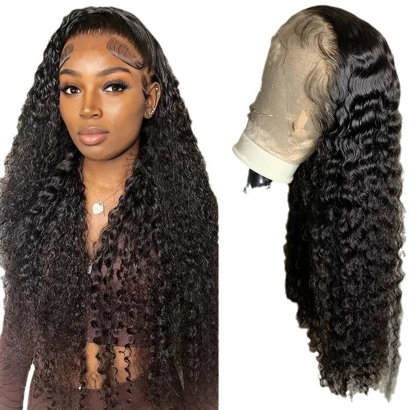 Fashion Front Lace Wigs With Small Curly Hair African Natural & Fluffy Chemical Fiber view 4