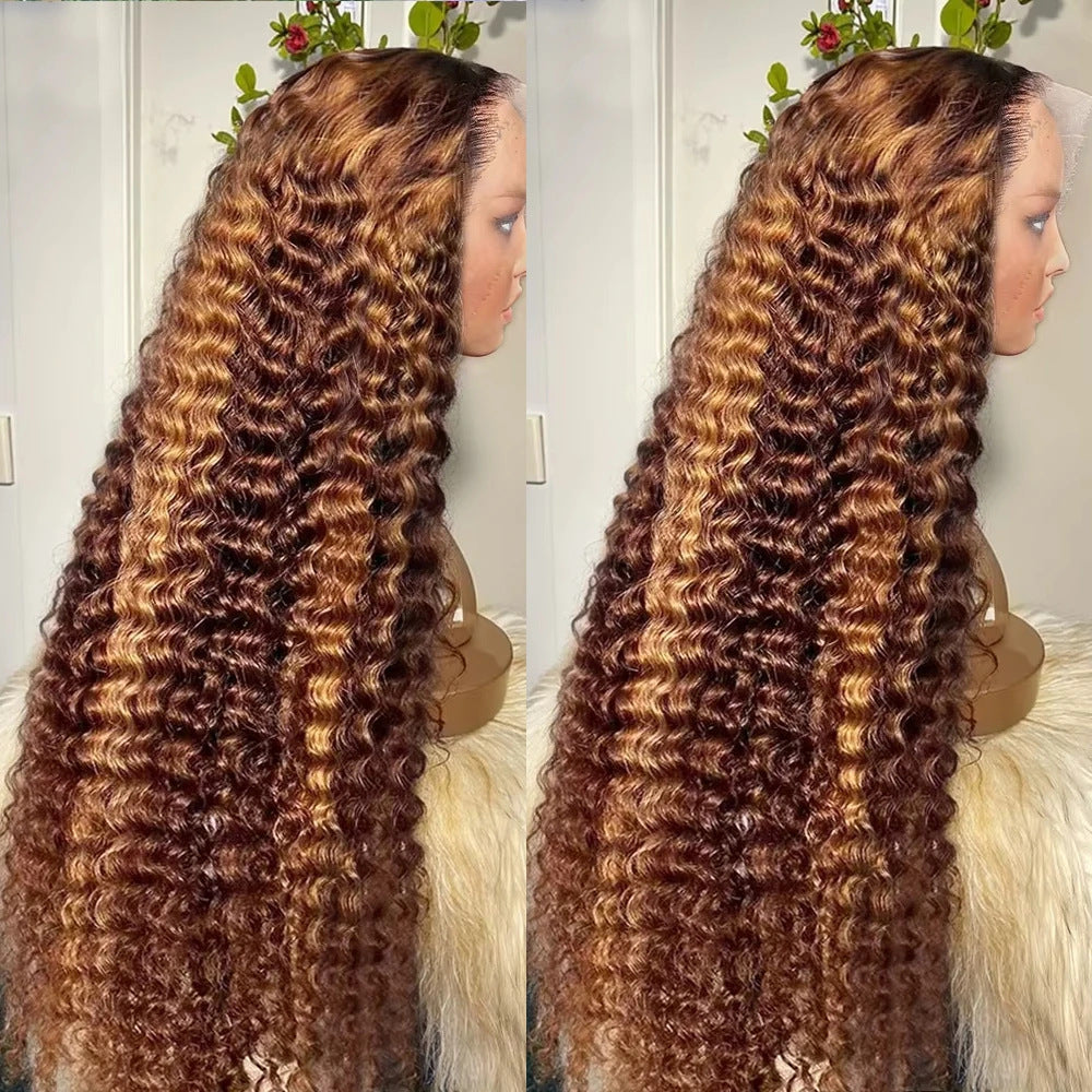 Fashionable Piano-Color Front Lace Wigs view 3