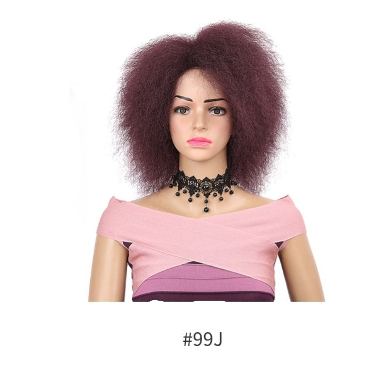 Fluffy curly hair wig view 10