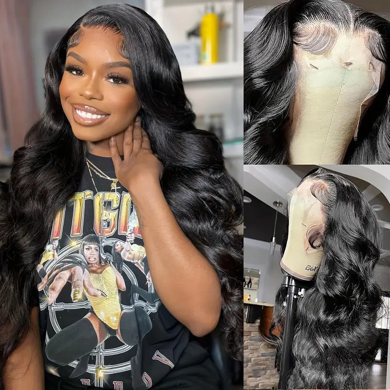 Front Lace Wig Medium Big Wave Female view 6