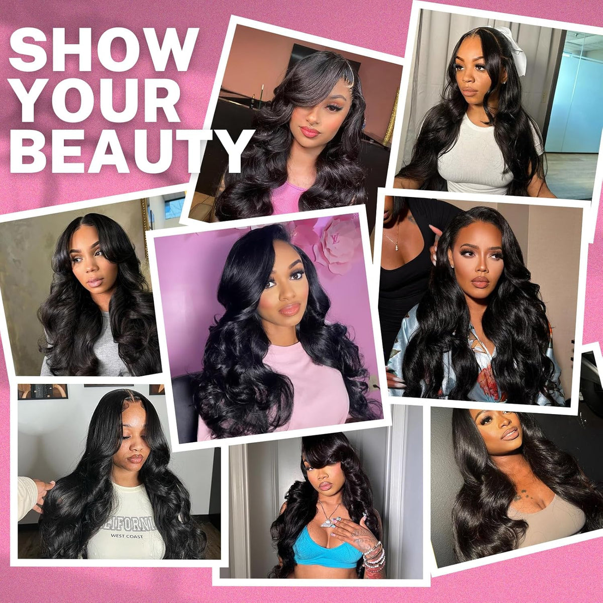 Human Hair Bundle Extensions Body Wave Natural Color view 3