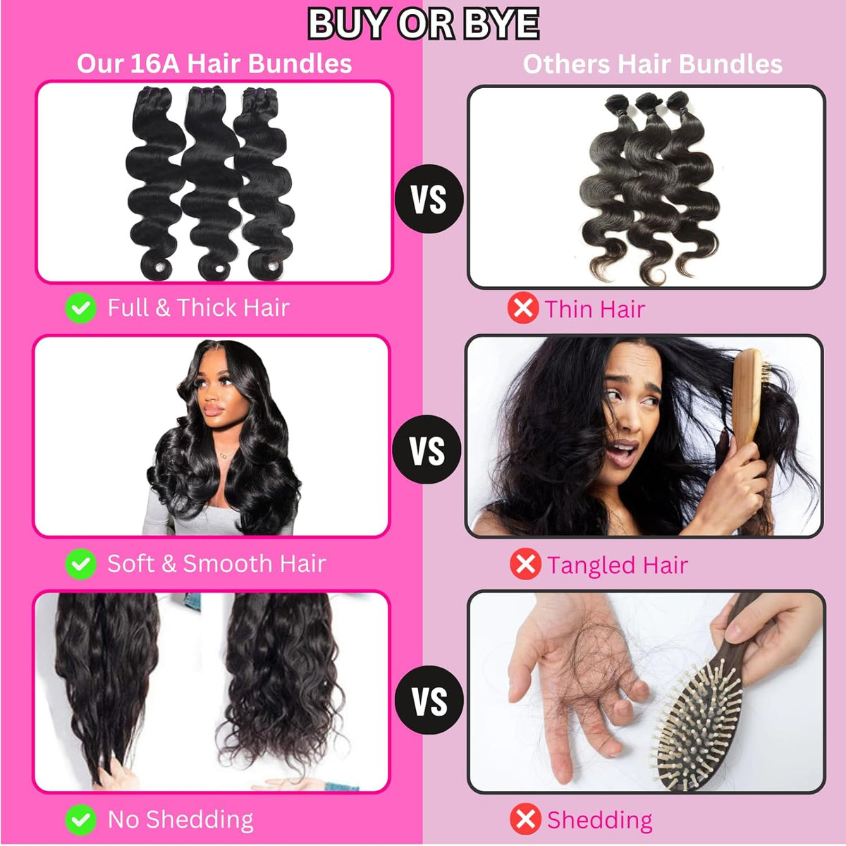Human Hair Bundle Extensions Body Wave Natural Color view 6