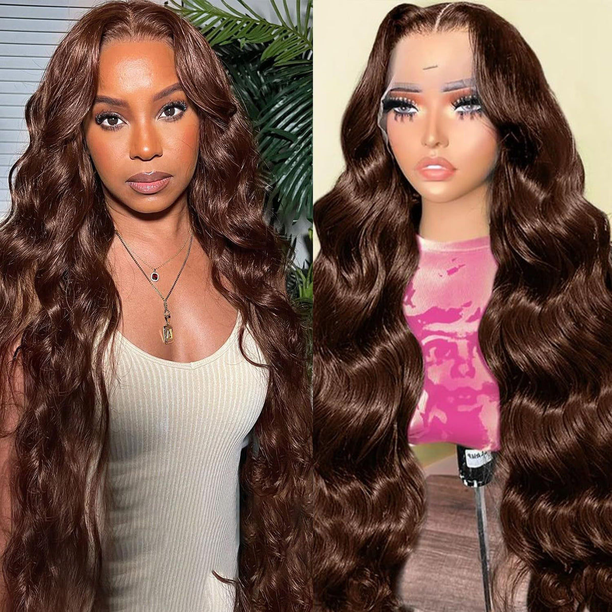 Lace Big Wave Long Curly Wig Head Cover view 6
