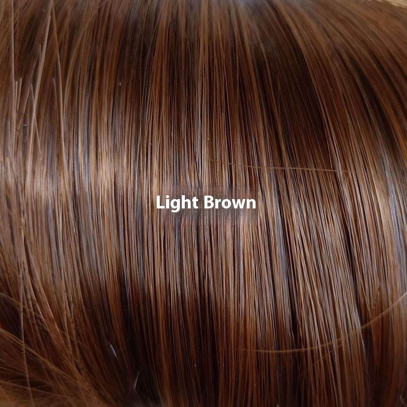 Long Straight Hair Wig Lace Medium Dark Brown Wig view 3