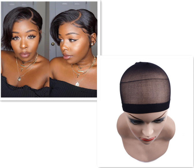 Part short wig cover view 6