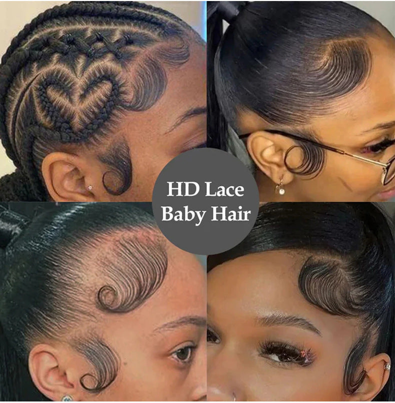 Real Hair Hairline Stickers Wig Bangs Sideburns Stickers view 3