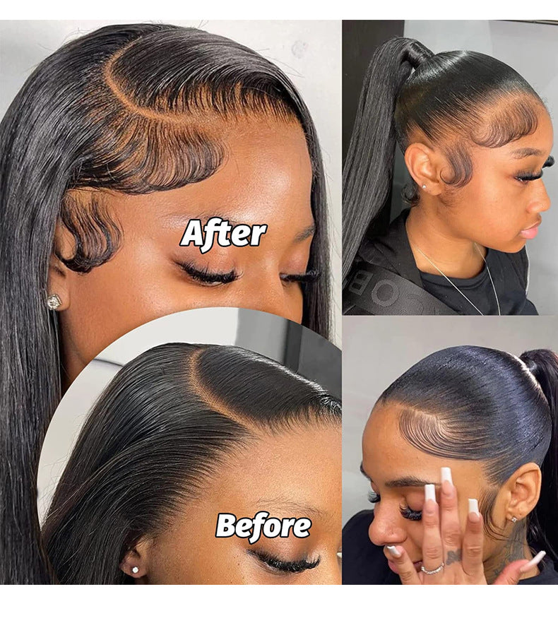 Real Hair Hairline Stickers Wig Bangs Sideburns Stickers view 9