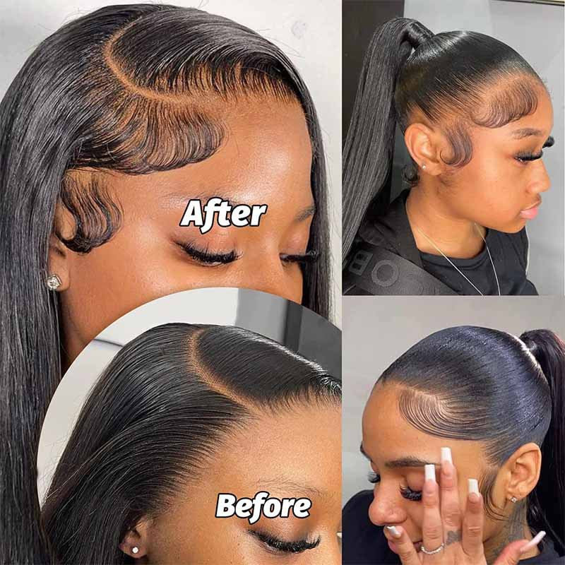 Real Hair Hairline Stickers Wig Bangs Sideburns Stickers view 4