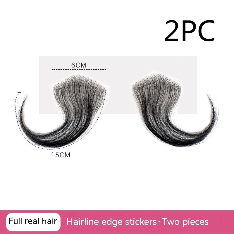 Real Hair Hairline Stickers Wig Bangs Sideburns Stickers view 11