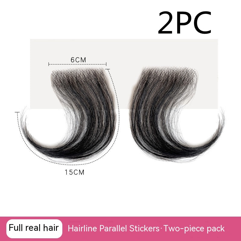 Real Hair Hairline Stickers Wig Bangs Sideburns Stickers view 12