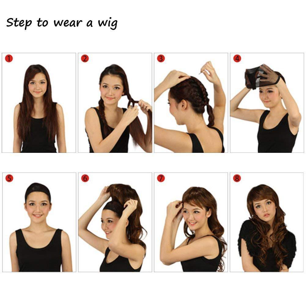 Short hair chemical fiber wig view 3