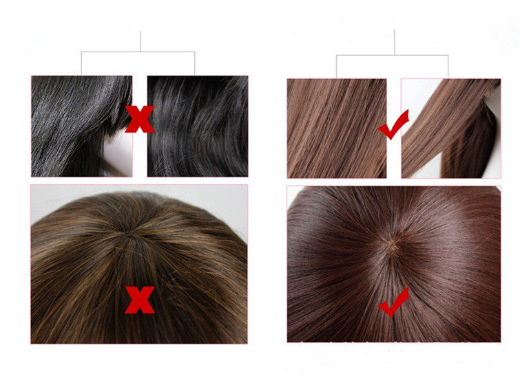 Short hair chemical fiber wig view 4