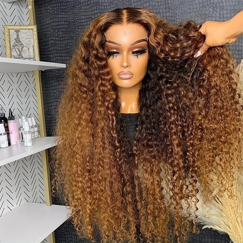 Small Volume Wound Tube Afro Long Curly Wig view 8