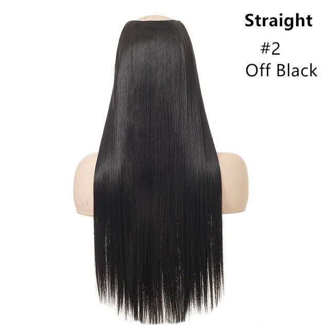 Wig Female One Piece Natural Long Straight Hair view 6