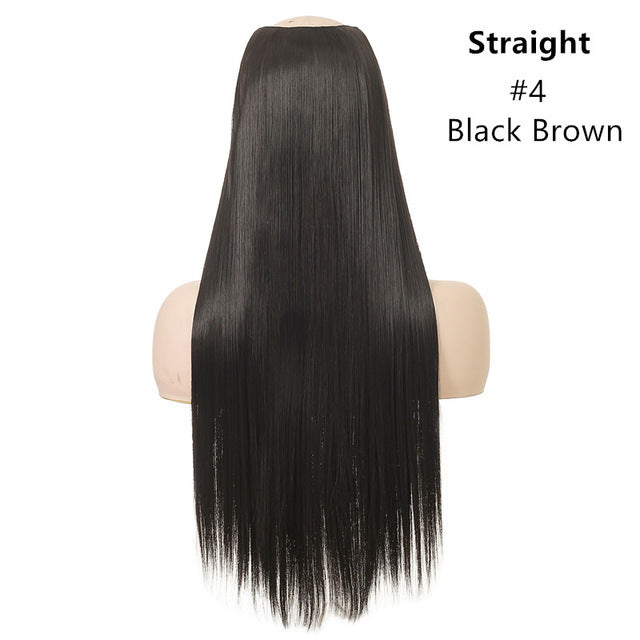 Wig Female One Piece Natural Long Straight Hair view 7