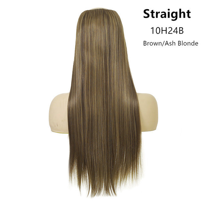Wig Female One Piece Natural Long Straight Hair view 8