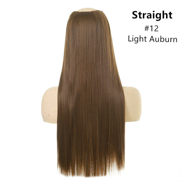 Wig Female One Piece Natural Long Straight Hair view 5