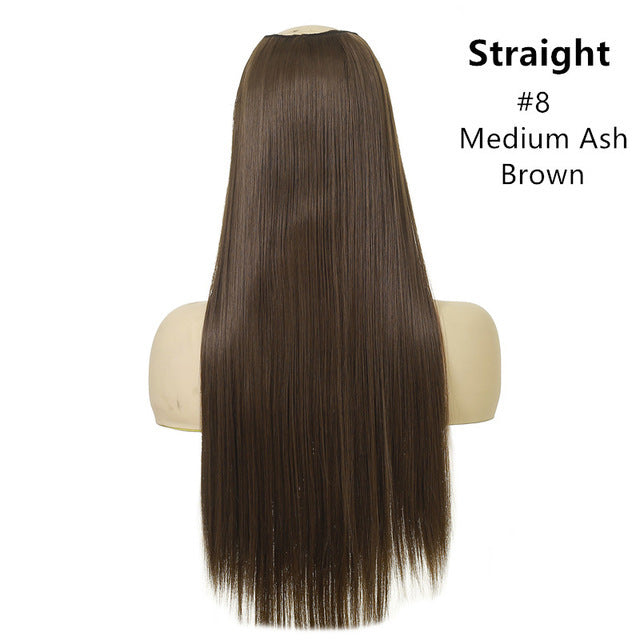 Wig Female One Piece Natural Long Straight Hair view 4