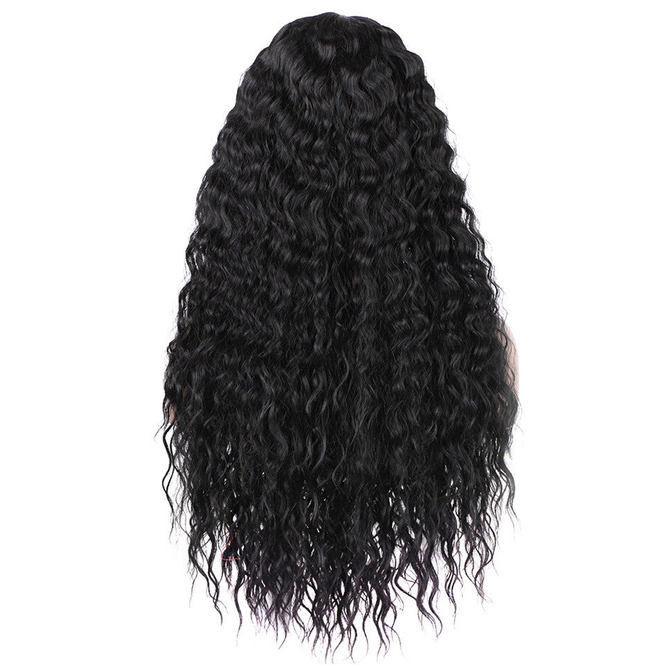 Wig Ladies Long Curly Hair African Small Curls view 4