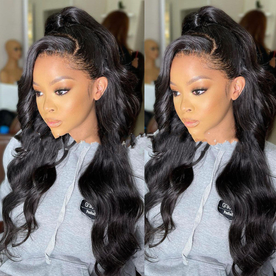 Women's Front Lace Curly Hair Chemical Fiber High Temperature Silk Headgear view 5