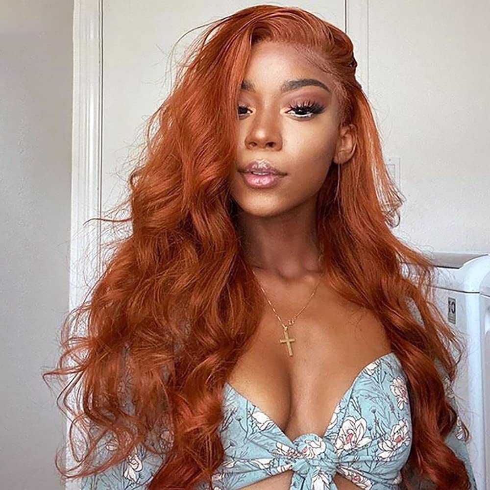 Women's Long Curly Hair Mid-length Large Wave Front Lace Synthetic Wigs view 4