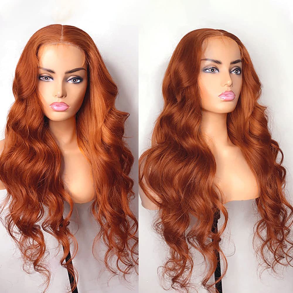 Women's Long Curly Hair Mid-length Large Wave Front Lace Synthetic Wigs view 6