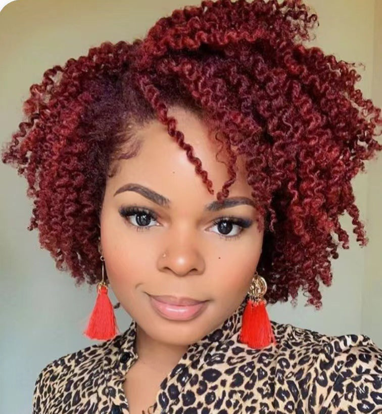 Women's Short Curly Hair Is Divided Into Synthetic Wigs view 3